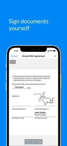 Captura 4 SignEasy- firma y rellena docs iphone