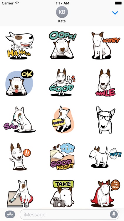 Bull Terrier Naughty Dog Emoji