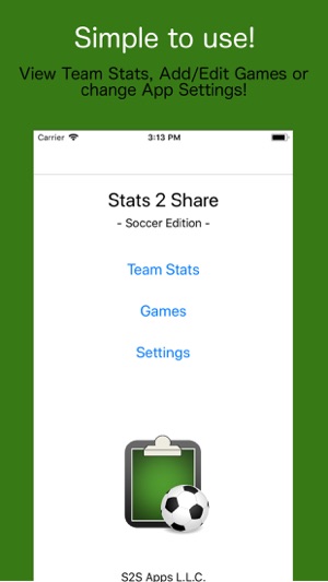 Stats2Share - Soccer