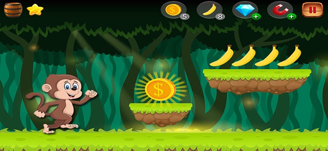 Jungle Monkey Run 3D(圖1)-速報App