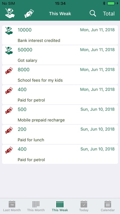 Debit Credit Tracker