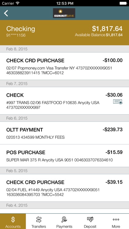 Summit Bank(OR) Mobile Banking screenshot-3