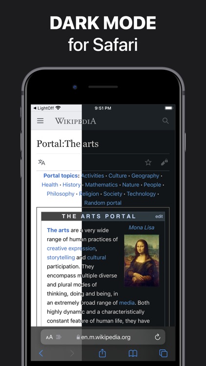 LightOff: Dark Mode for Safari
