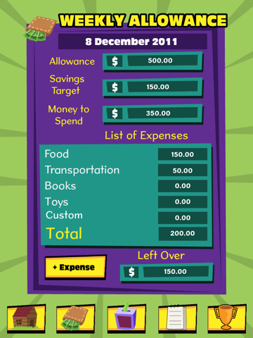 Pocket Money Manager HD screenshot 3