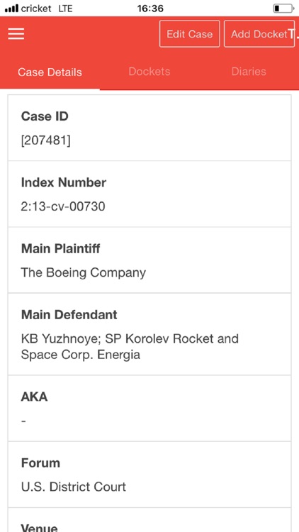 CourtAlert Case Management