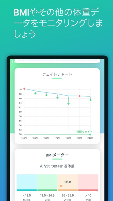 体重トラッカー - 減量モニター screenshot1