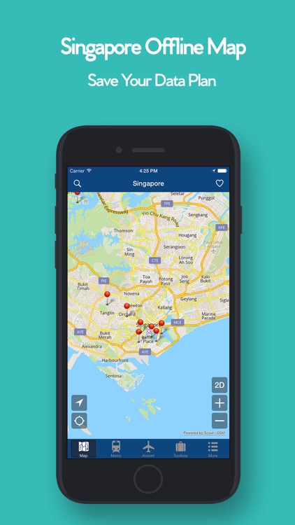 Singapore Offline Map, Metro