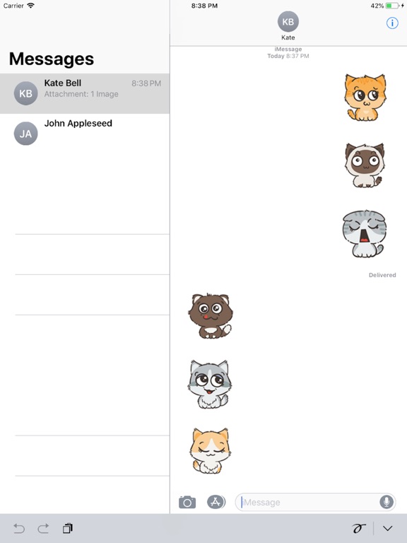 Kittens Emoji Keyboard Screenshots