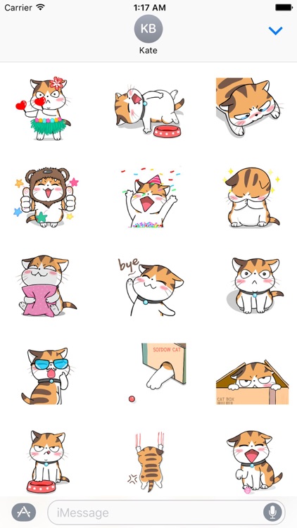 Slack The Lazy Cat Stickers