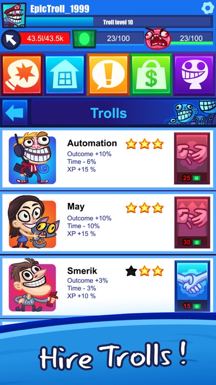 Troll Face Clicker Quest