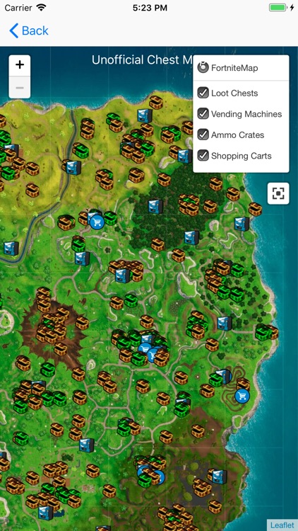 Chest Map For Fortnite