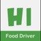 The app for food driver of HiWorld food takeaway service