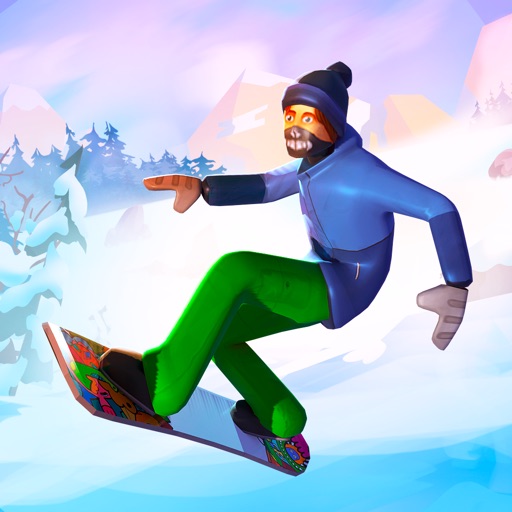 Snow Mountain Ride - Snowboard Icon