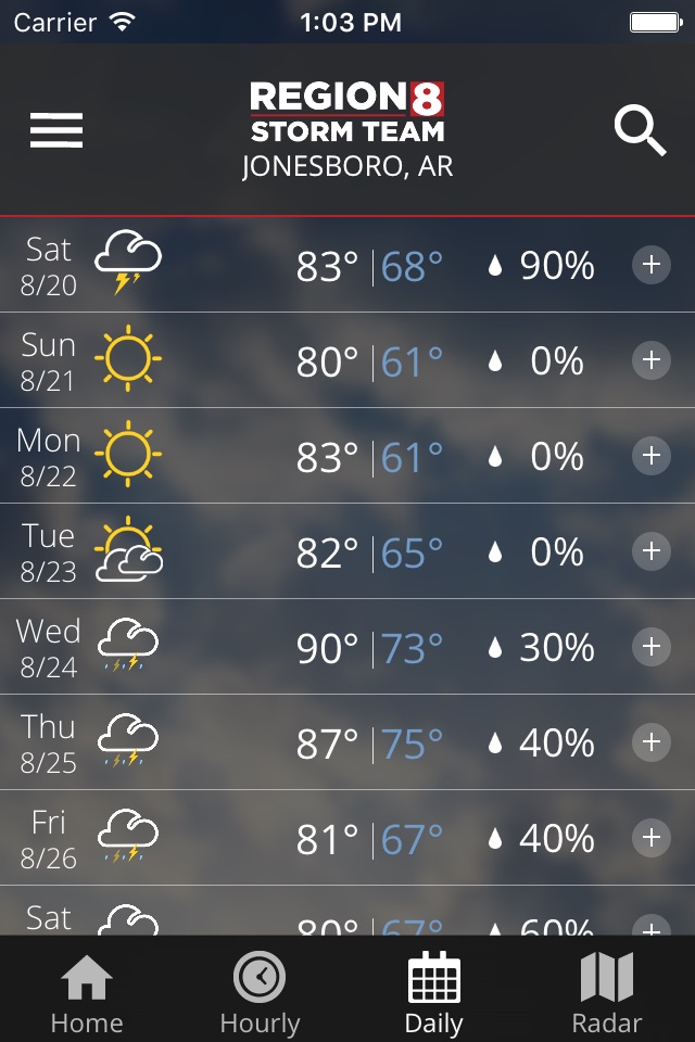 KAIT Region 8 Weather screenshot 4