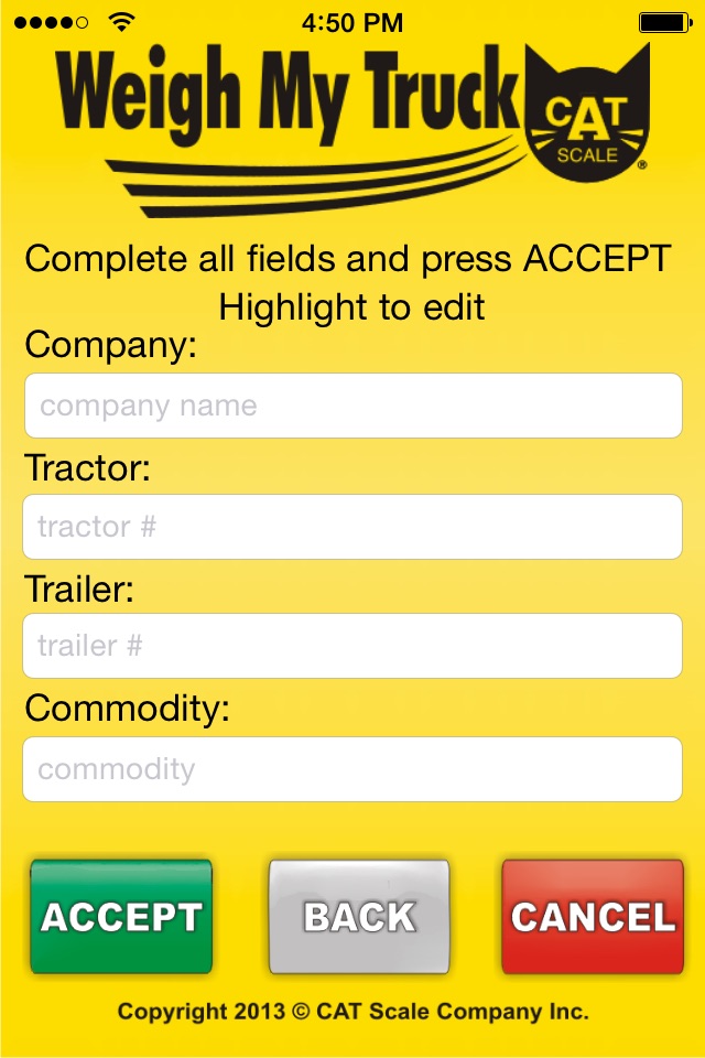 Weigh My Truck screenshot 3