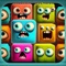 Block Stamp is a cute and entertaining puzzle game where you have to slide a single block left or right to destroy rows of sweet monster blocks that slide up from the bottom of the screen