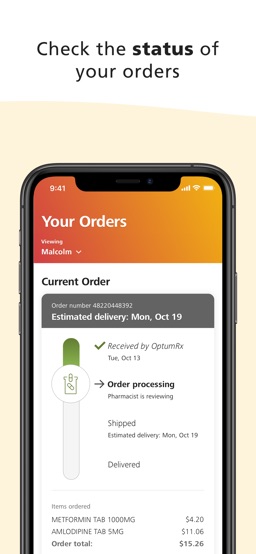 OptumRx app screenshot