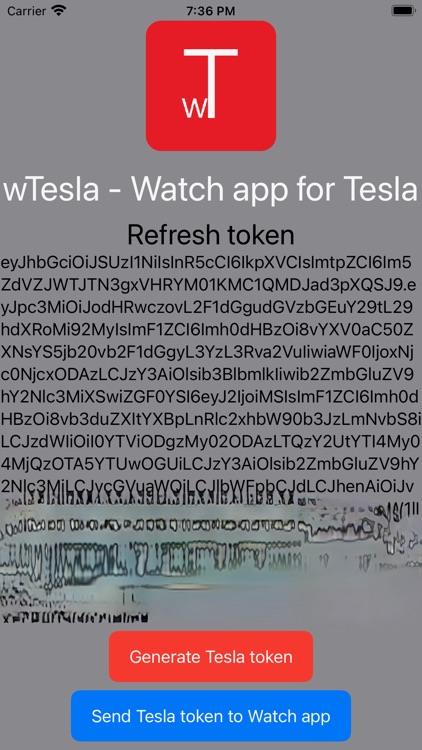 wTesla - Watch app for Tesla