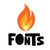 Icon Fire Fonts | Fonts for iPhones