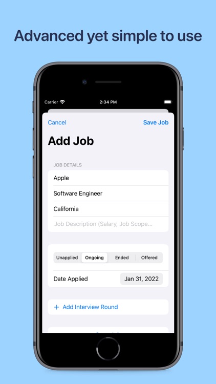 Log: Job Application Tracker
