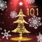 Enjoy an interactive 3D Christmas countdown scene with a lot of snowfall and a Christmas tree made of colorful lights