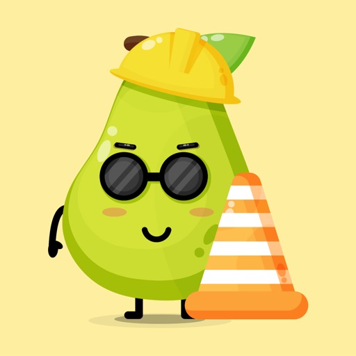 Cute Pear Mascots Stickers