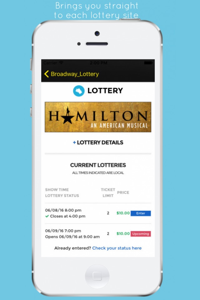 Broadway Lottery screenshot 3