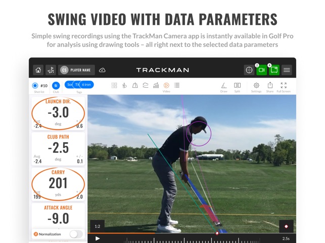 application trackman golf