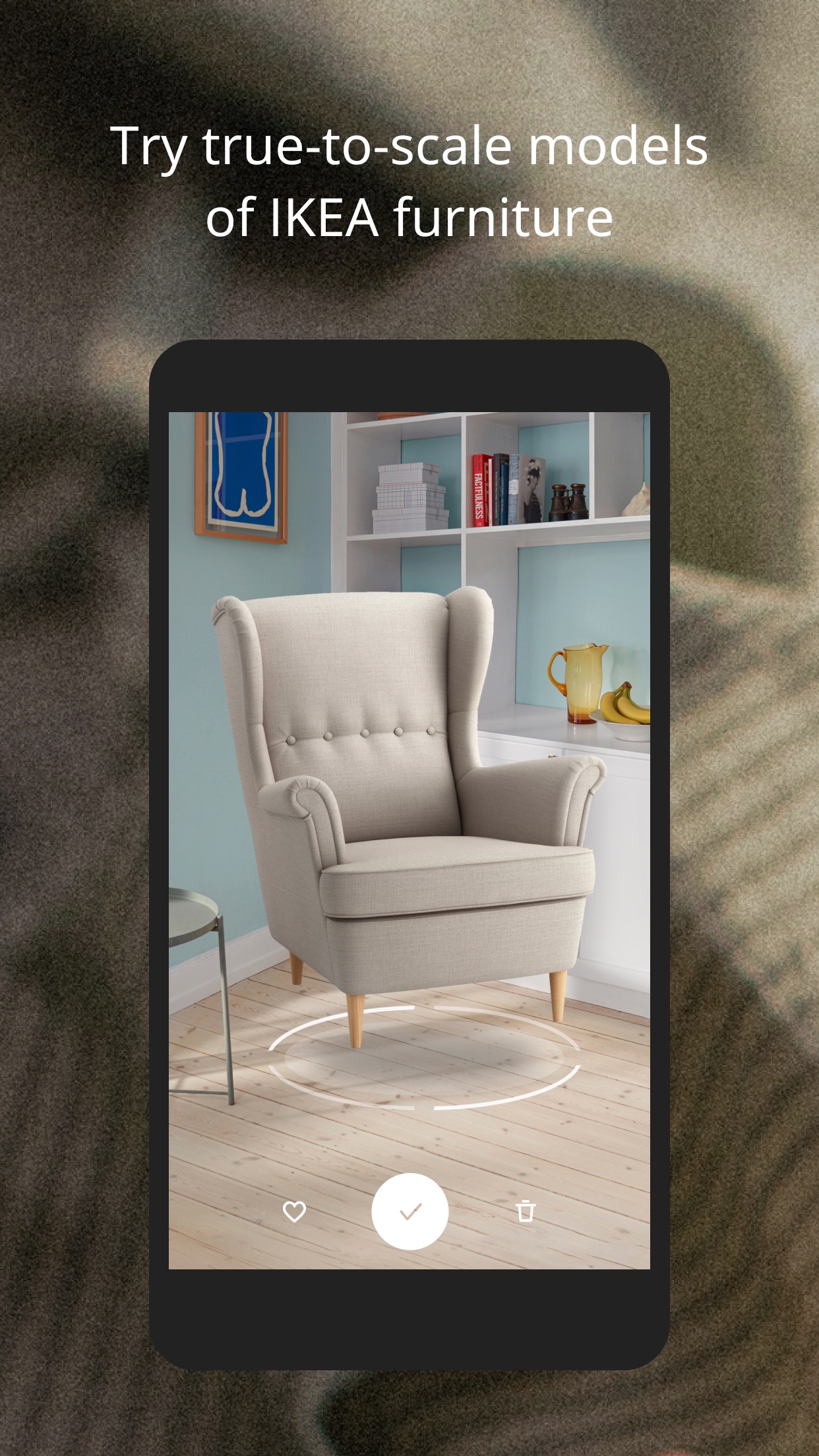 Screenshot do app IKEA Place
