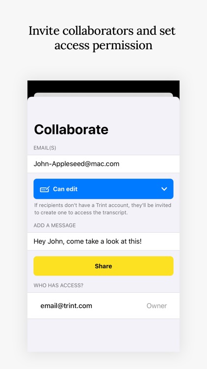 Trint: Record Transcribe Share screenshot-3