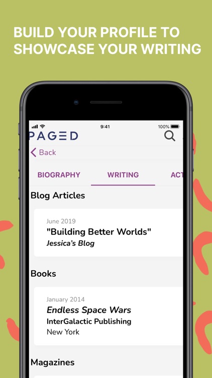 Paged: A Community for Writers screenshot-3