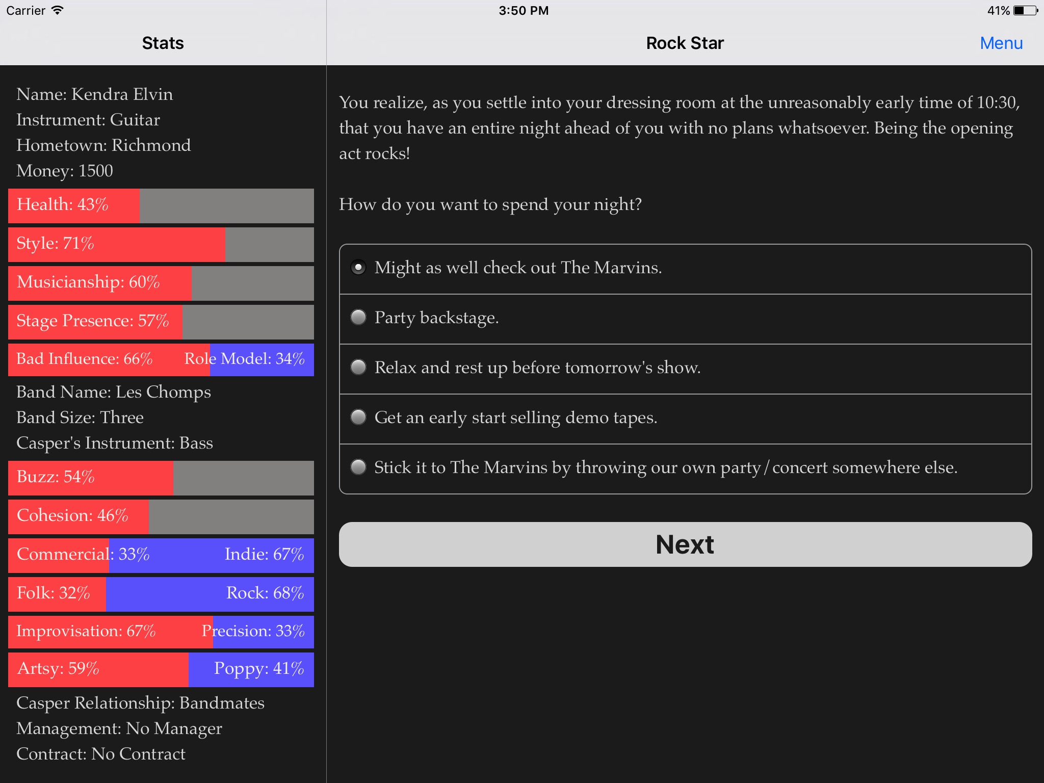 Choice of the Rock Star screenshot 3