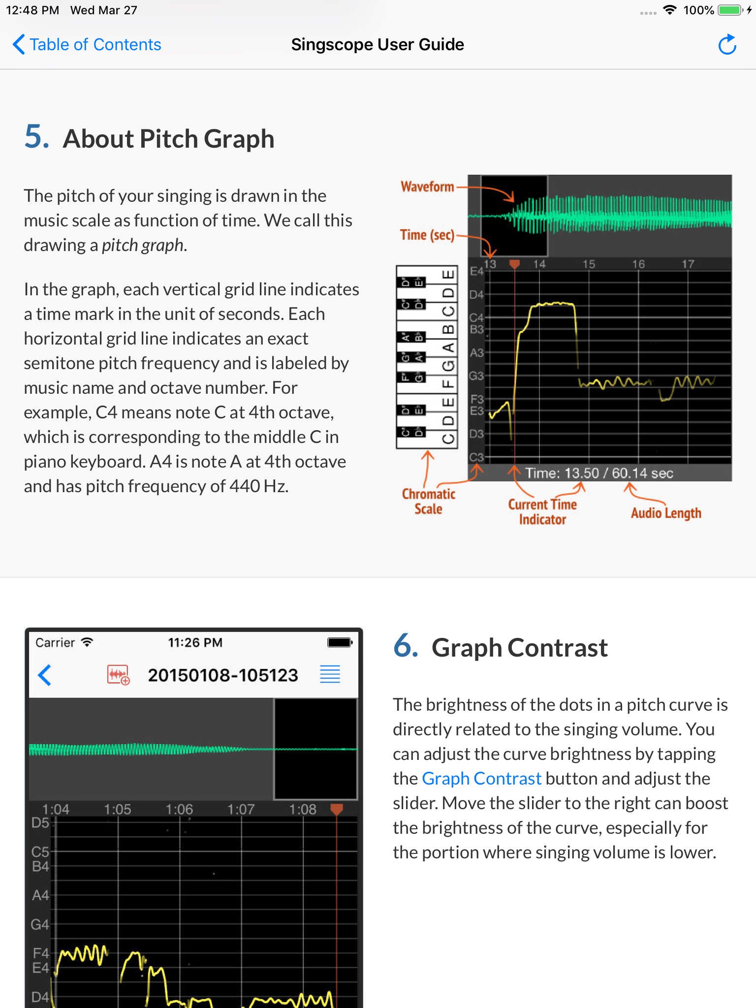 Singscope screenshot 2