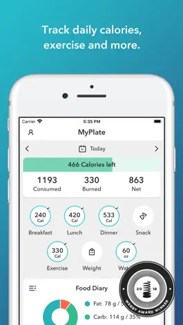 Game screenshot MyPlate Calorie Counter mod apk