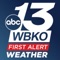 The WBKO Weather App includes: