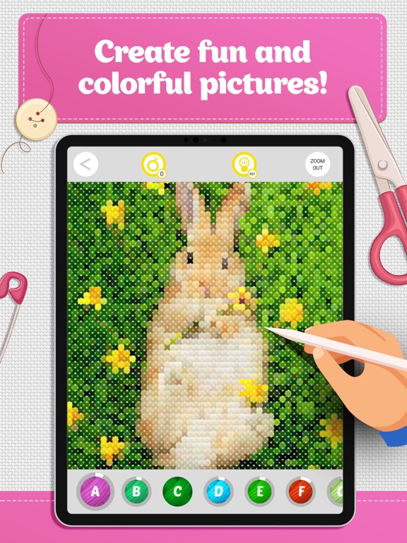 Cross Stitch Coloring Art screenshot 3