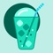 The bubbles floating up and down are tumbling in the soda, the Downfloating bubble App records your favorite soda