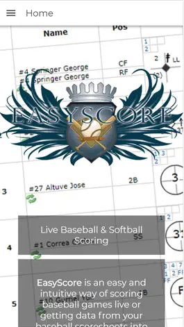Game screenshot EasyScore Baseball Scoring mod apk