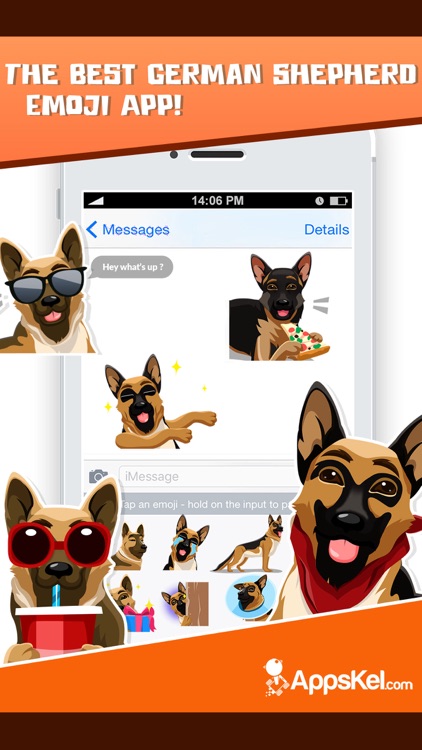 German Shepherd Emoji Sticker