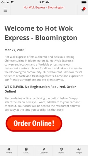 Hot Wok Express Bloomington(圖1)-速報App