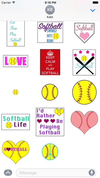 Softball Stickers