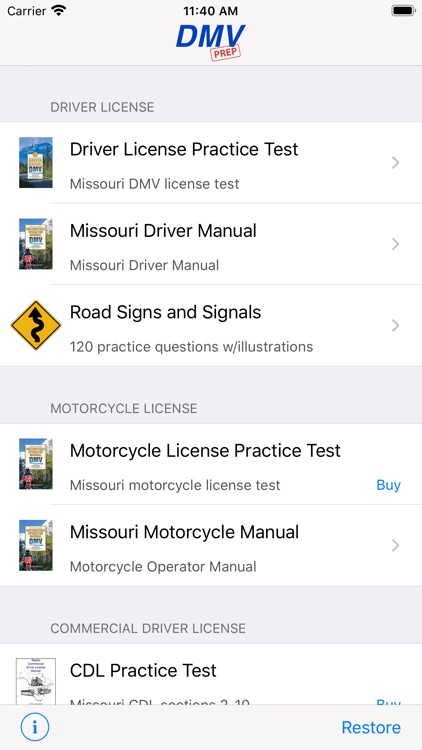 Missouri DMV Test Prep