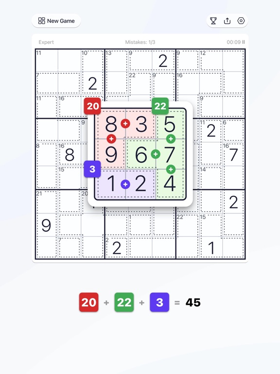 Killer Sudoku - Puzzle Games screenshot 3