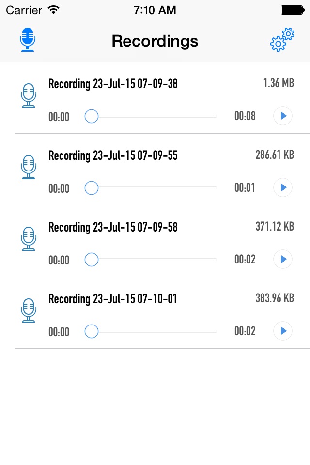 Voice Recordings screenshot 4