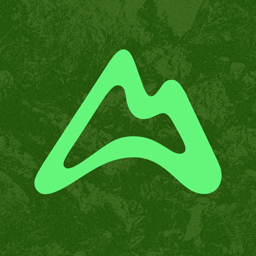 AllTrails app icon: trails and bike