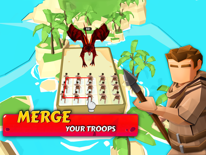 Merge Master Knight vs Monster