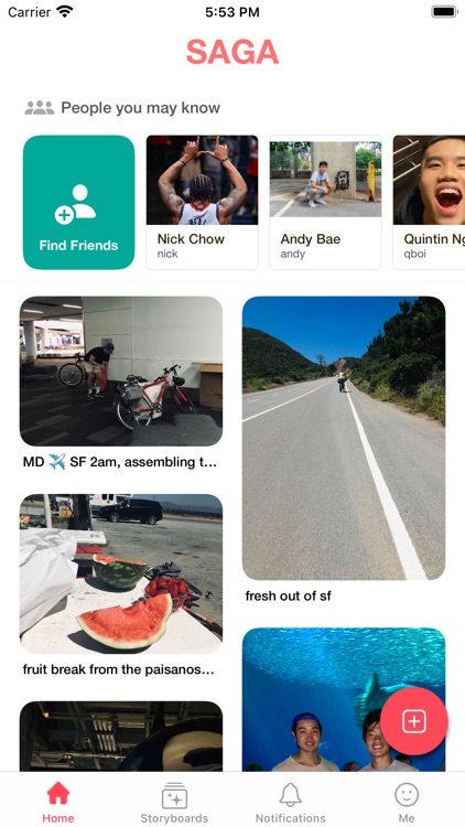 SAGA - Social Storyboards