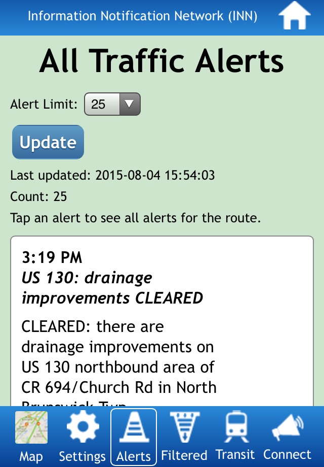 KMM’s Traffic Alert App for NJ screenshot 4