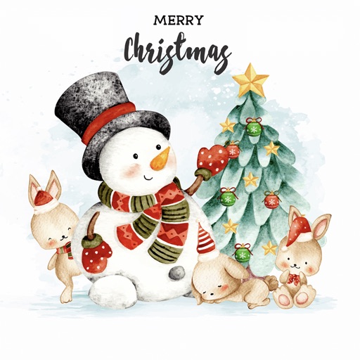 Cute Watercolor Christmas