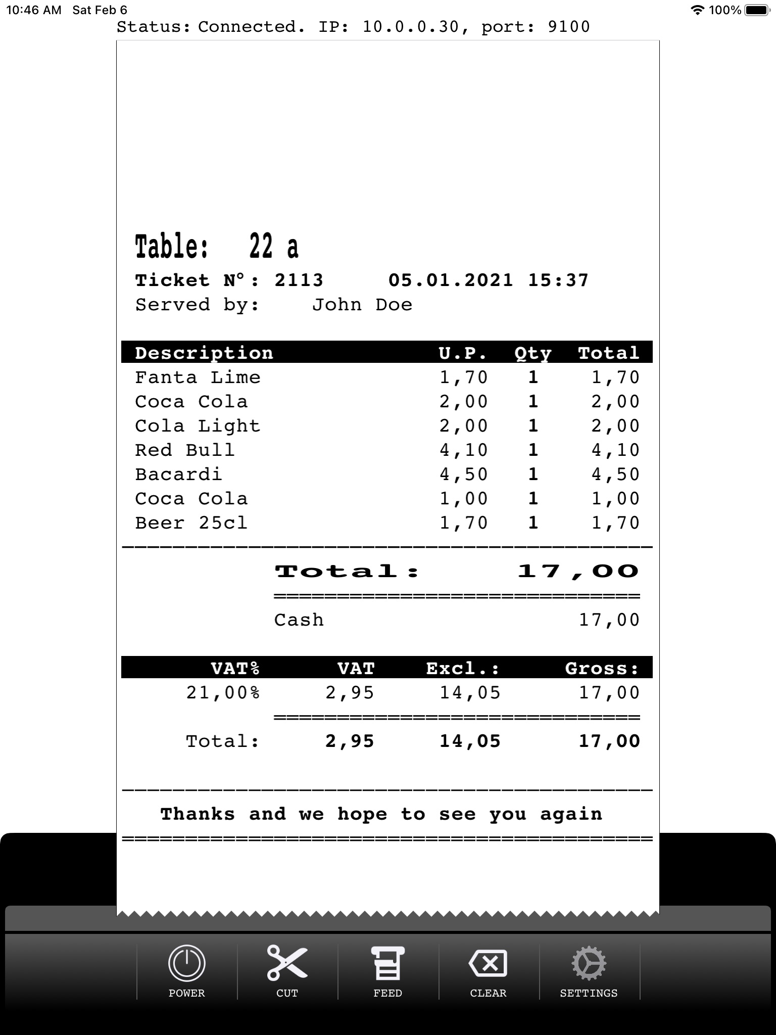 Virtual Thermal Printer screenshot 2